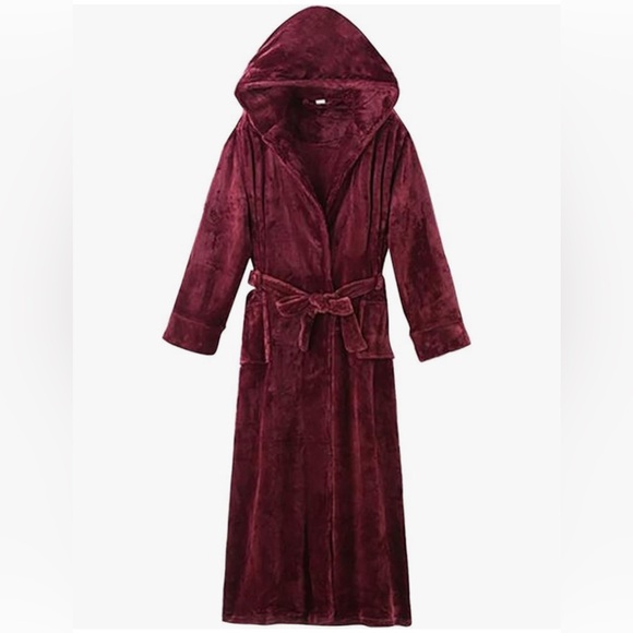 💤BATH & BODYWORKS S/M Hooded Robe wind colored gas belt and belt loops pockets - Picture 6 of 9